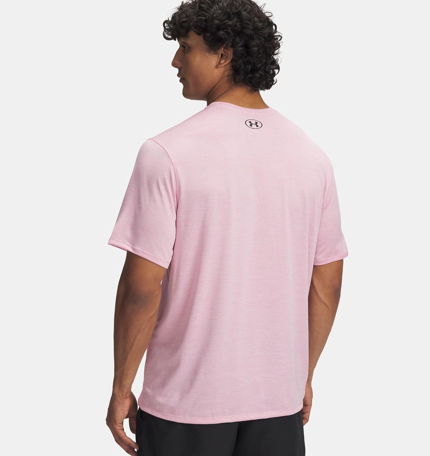 Under Armour Men’s UA Tech Vent Loose Fit Short Sleeve Running Shirt Pale Pink