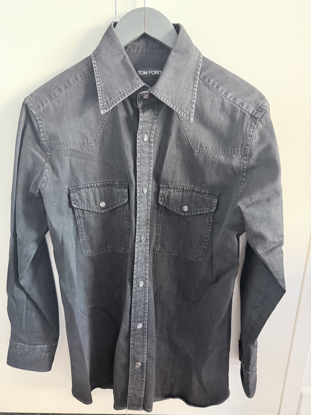 Tom Ford Denim Shirt | Size 41 / 16 | Made in Romania | Luxury Western Style