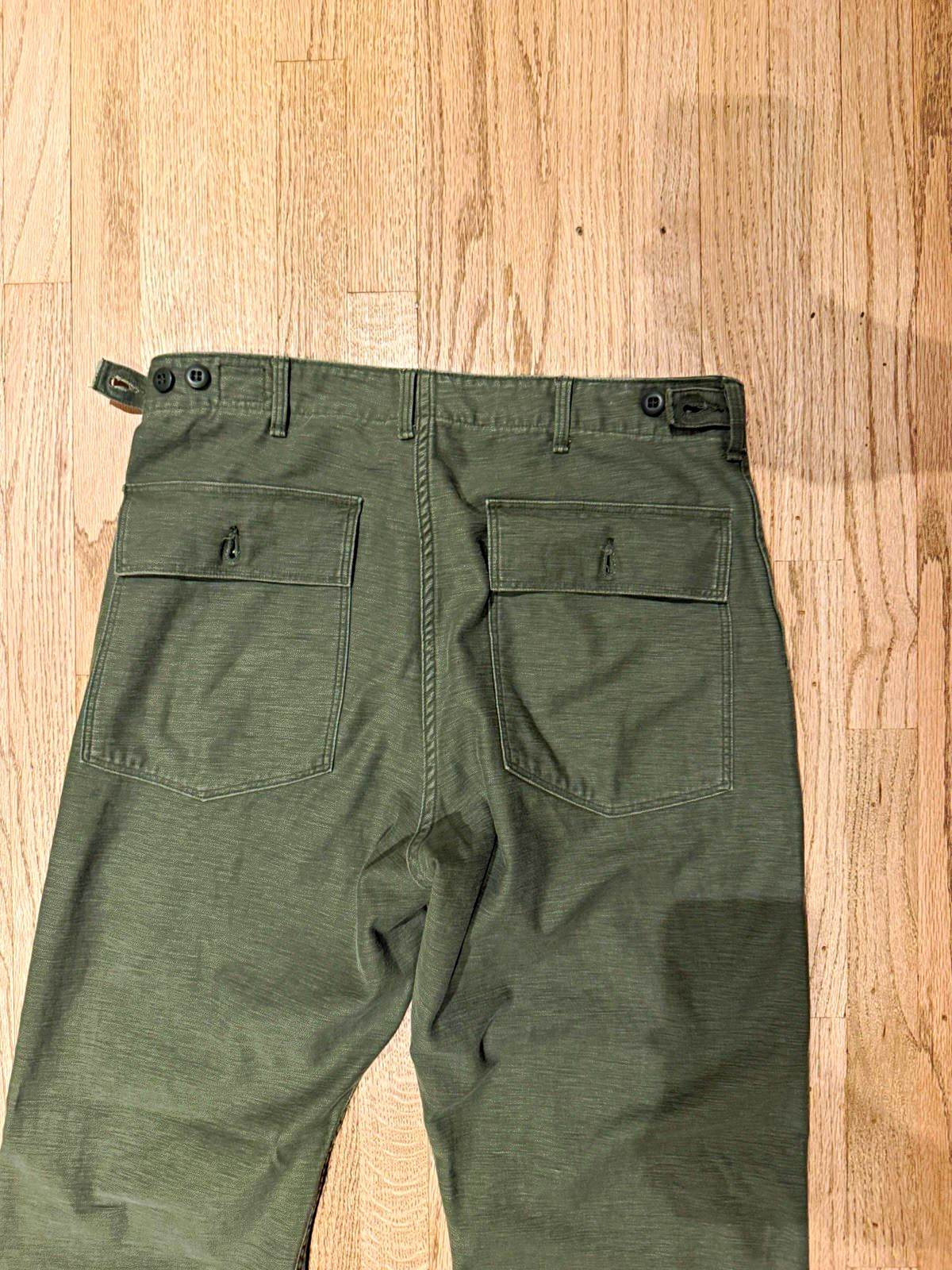 orSlow Men’s Green Solid Casual Pants Size M/2 size 32. Regular cut!