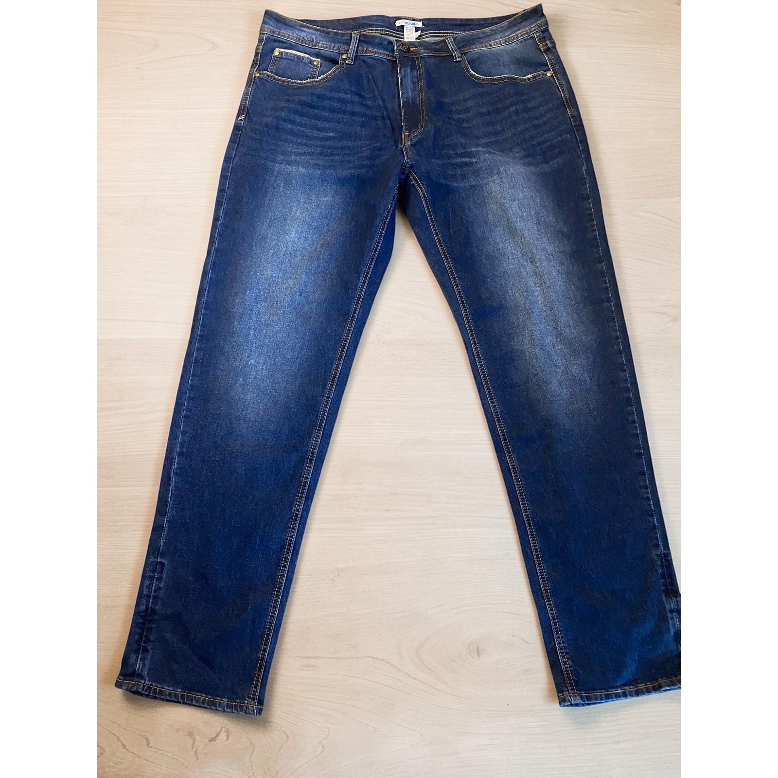 Carbon 2 Cobalt Straight Leg Dark Wash Blue Jeans Men’s 38X33