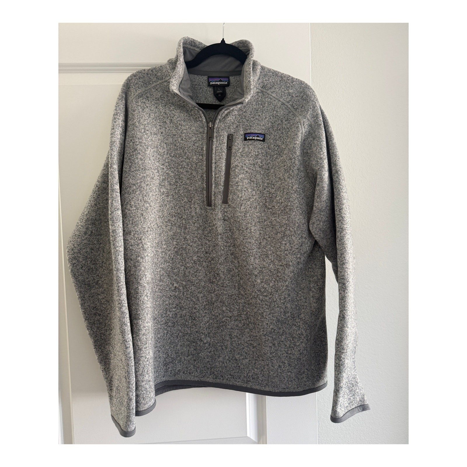 Patagonia Men’s Large Better Pullover Sweater 1/4 Zip Stonewash Gray