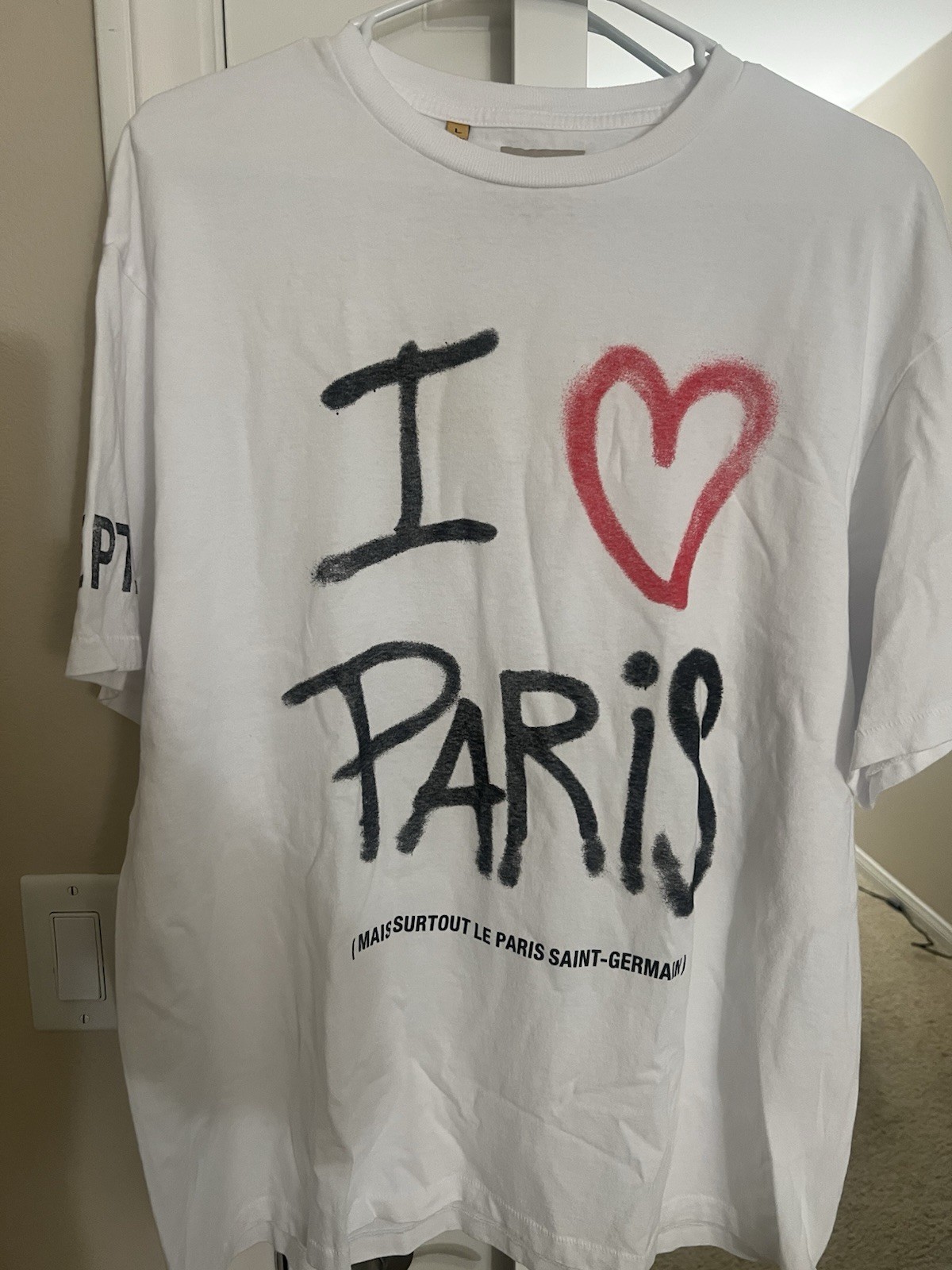 I LOVE PSG TEE x Gallery DPT Tee Size Large New with Tags Paris Saint-Germain