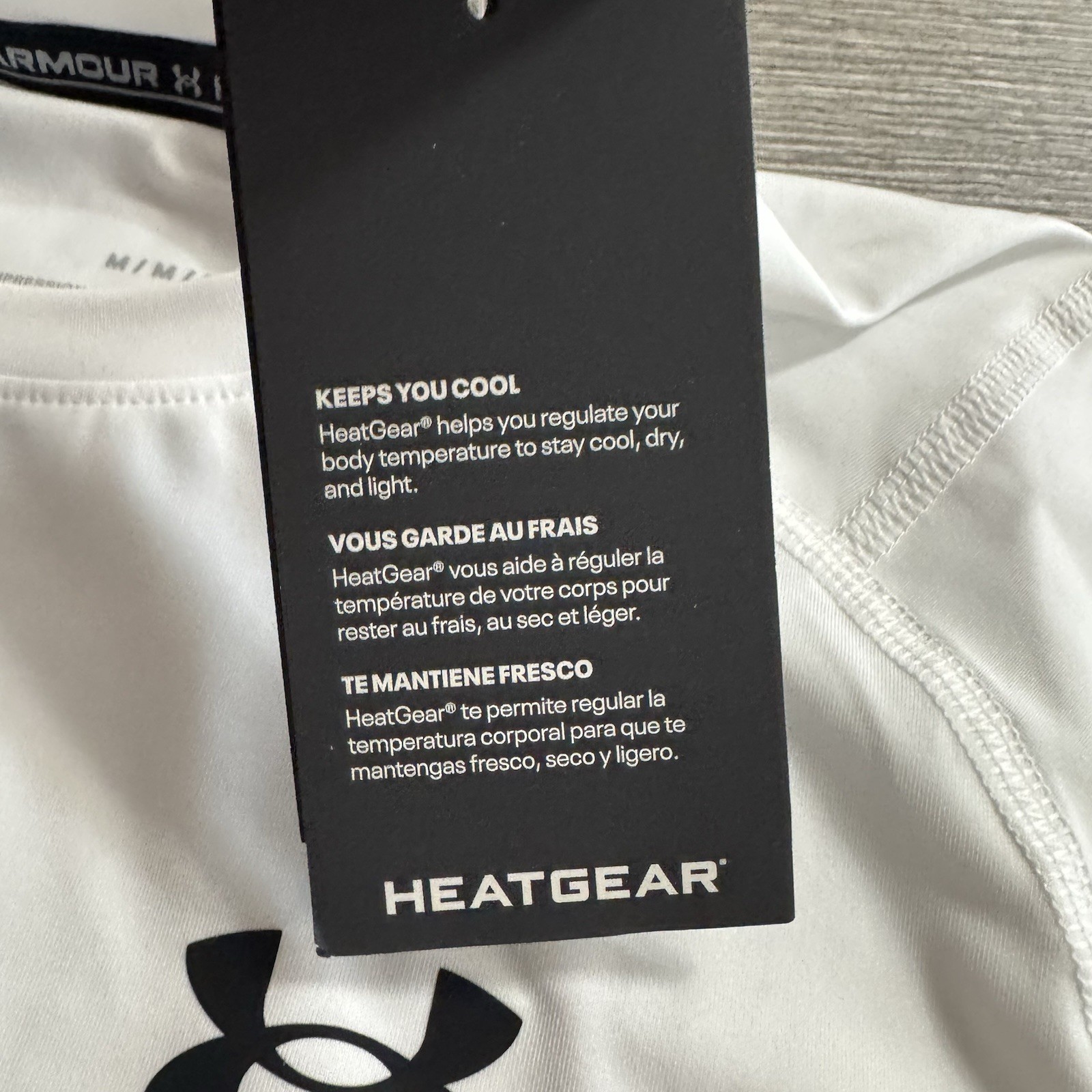 Under Armour Men’s HeatGear Long Sleeve Compression Shirt Size M White