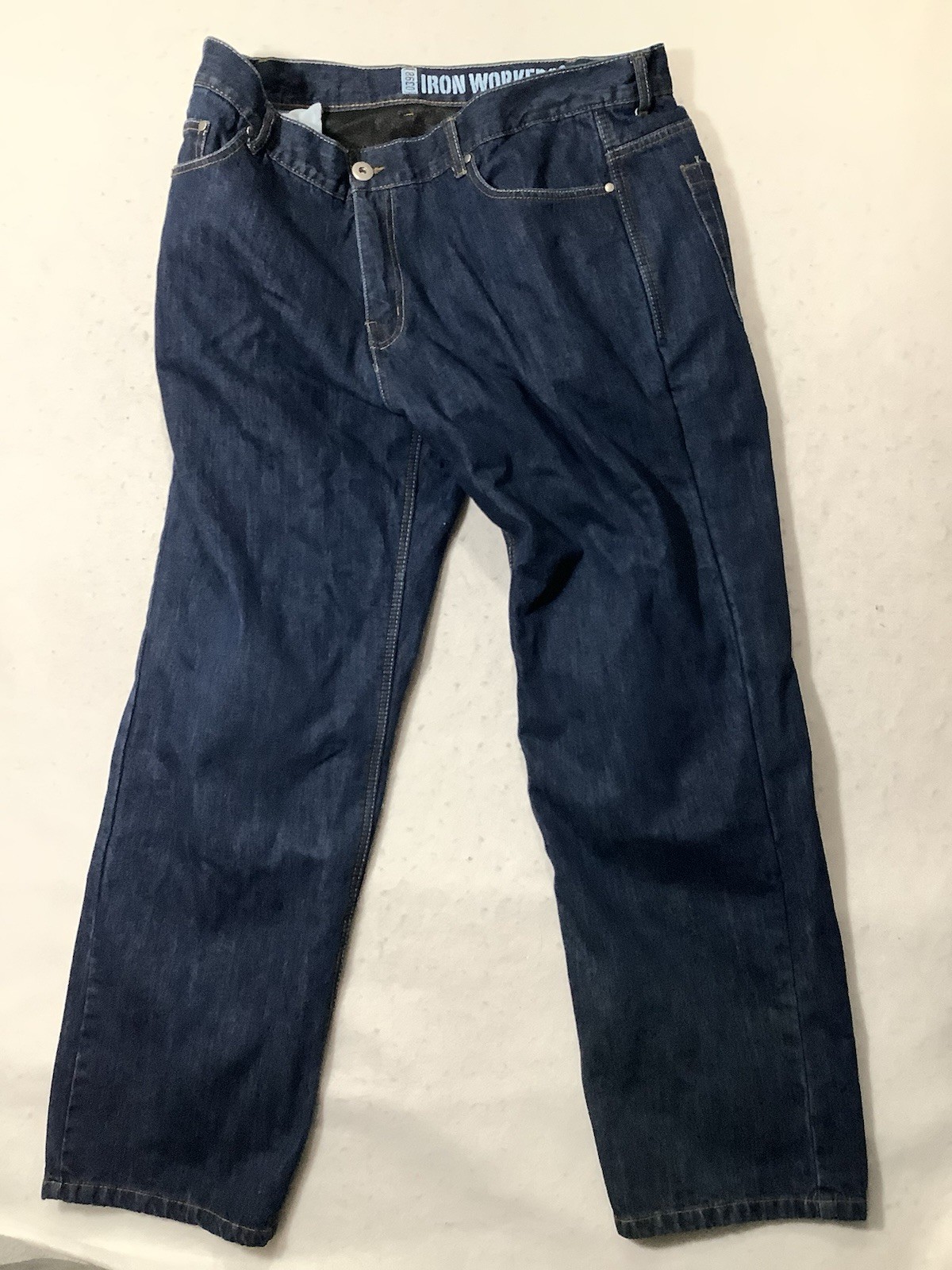 Iron Workers Mens Dupont Kevlar Jeans 39 X 32 Blue Lining Armour Padded