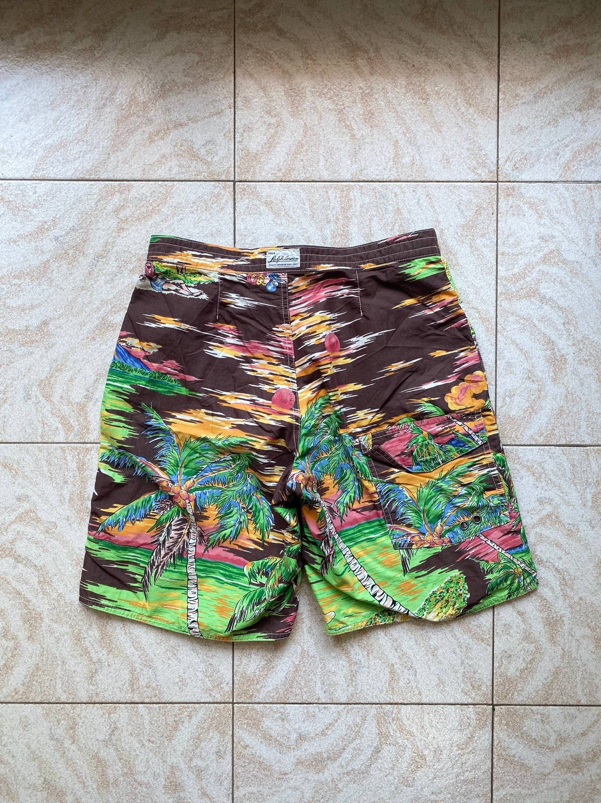 Polo Ralph Lauren Hawaiian Print Board Shorts Size L