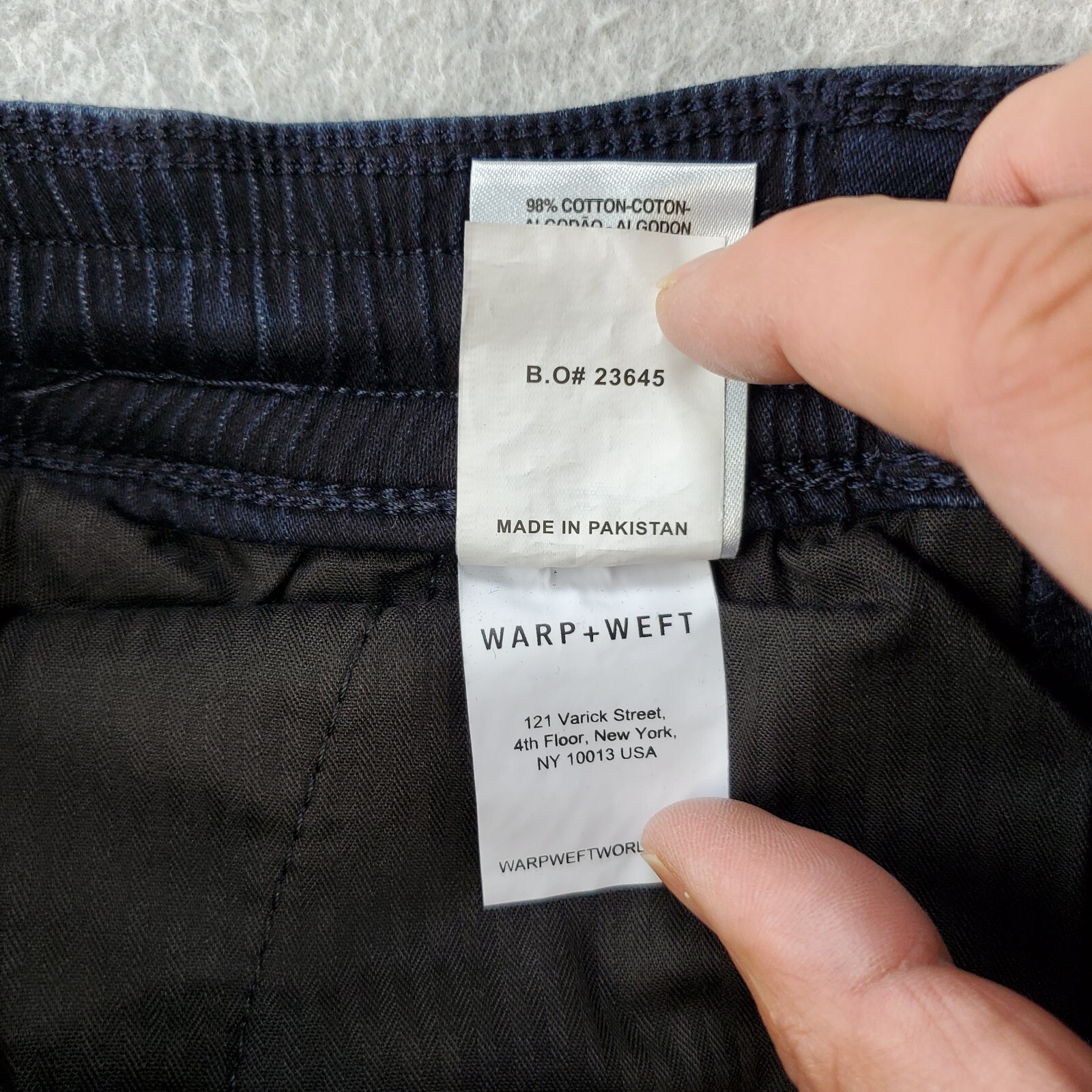 WARP + WEFT Denim CBG Cambridge Weston Joggers Dark Wash Pockets Men’s 30 NWT