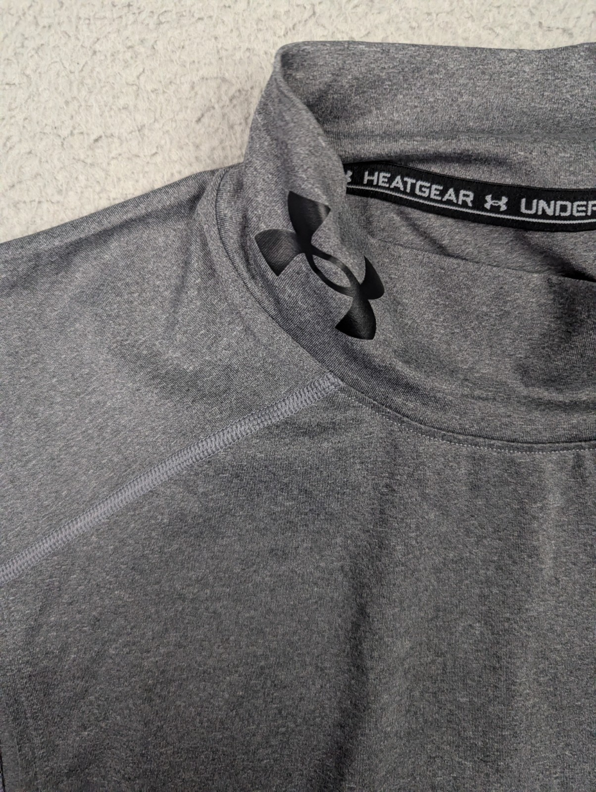 Mens Under Armour Compression Gray Shirt Heatgear Sleaveless Size XL
