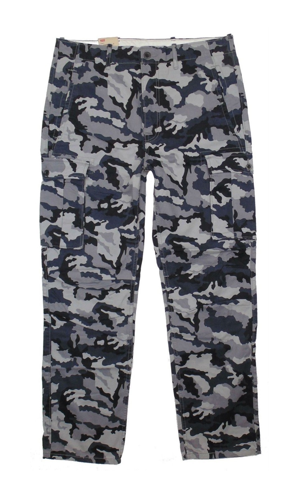 Levis Relaxed Fit Ace Cargo Pants Color Dark Grey Camouflage Brand New w/Tags