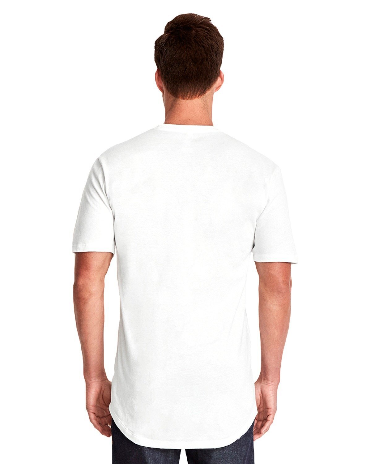 Next Level Apparel Men’s Cotton Long Body Crew – 3602