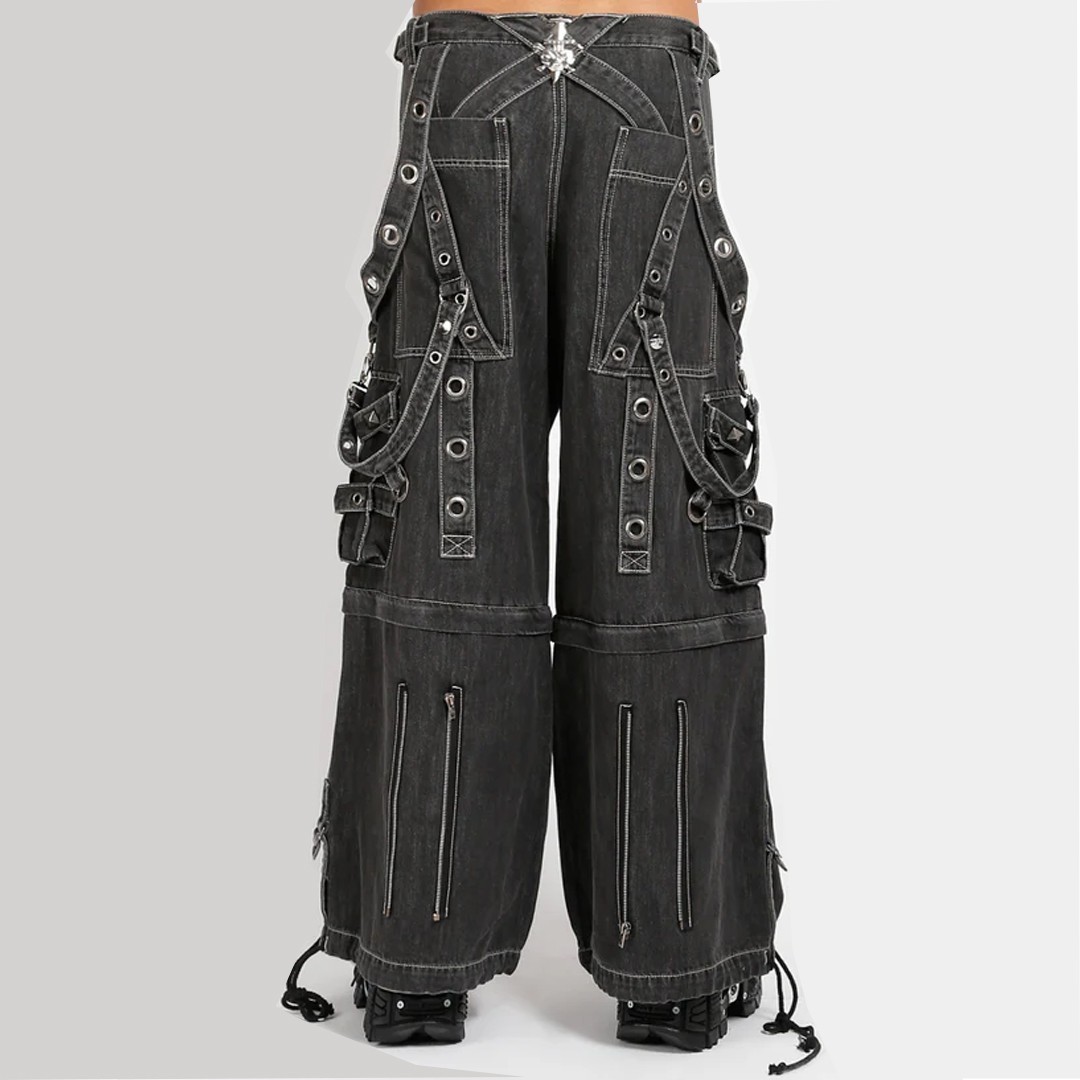 Fit Nexus Men’s Gothic Super O-Ring Black Denim Pants