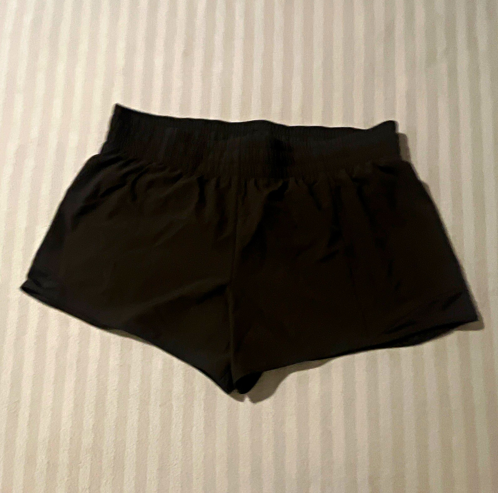 Athletic Works Women’s Black Woven Polyester Athletic Shorts XL Solid Drawstring