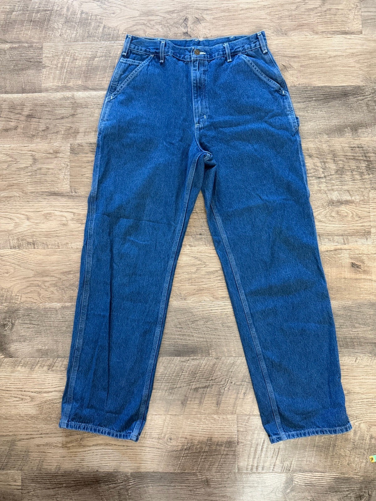 Carhartt B13 DST Carpenter Jeans Men’s 38×34 Original Dungaree Fit Blue 100% Cot