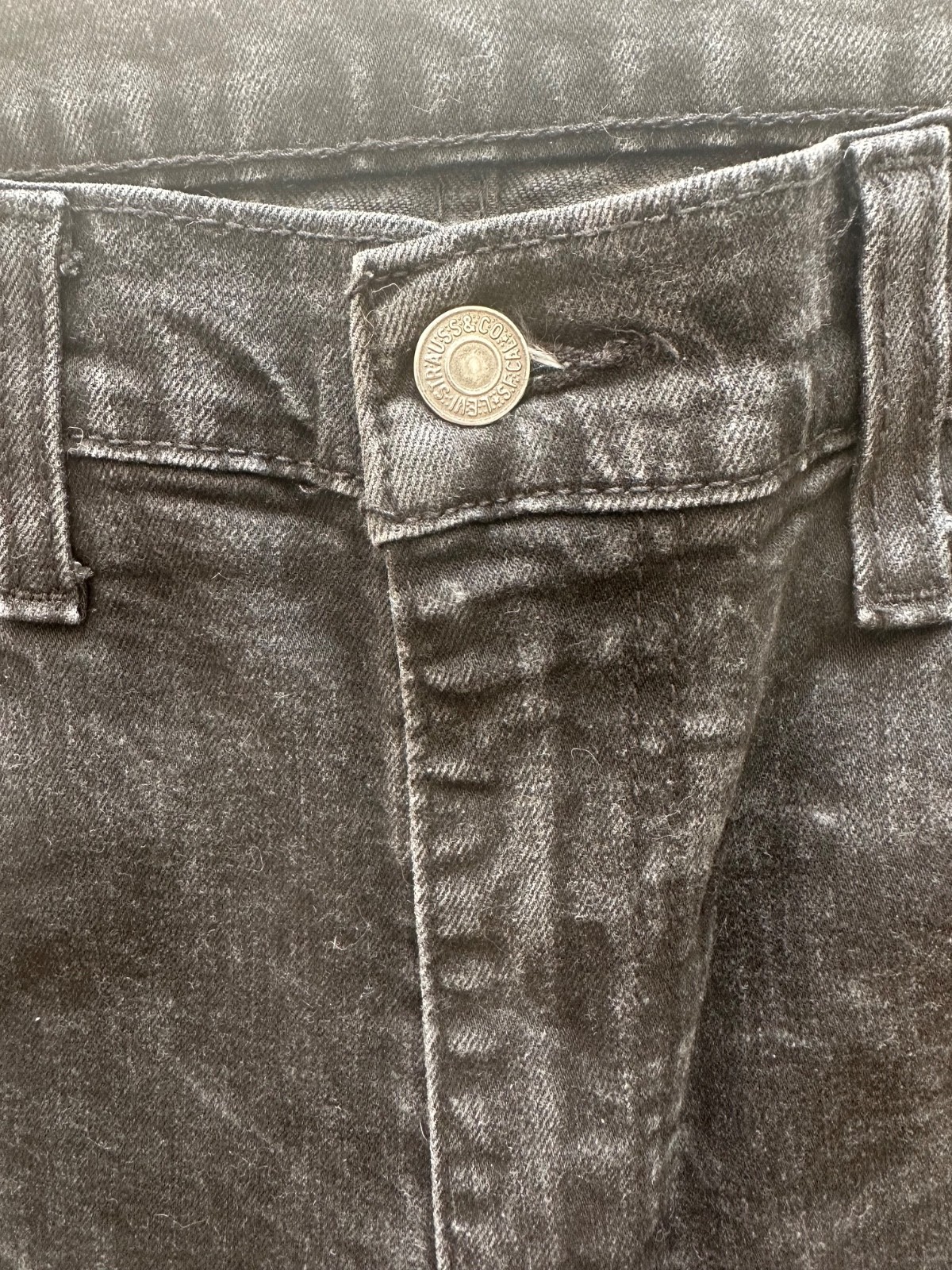 Levi’s 502 Men’s Regular Taper Black Denim Jeans Size W36 L32 Water Less™ Stretc