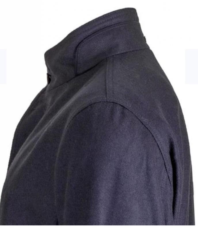 Men Bugatti Coat Black Wool 52-54