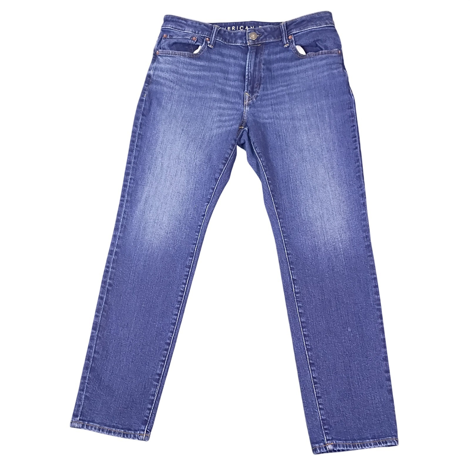 American Eagle AirFlex+ Athletic Skinny Jeans Mens 33×30 Blue Medium Wash Denim