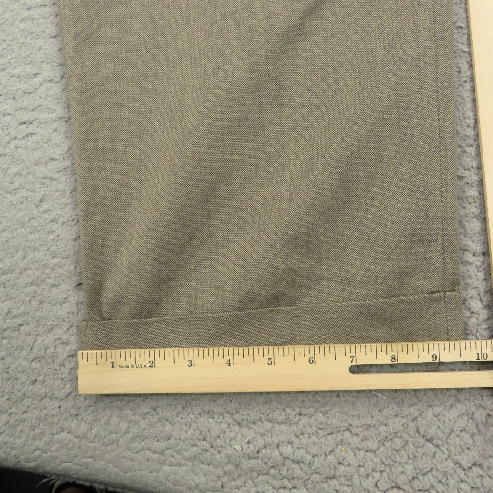 Polo Ralph Lauren Pants 40×32 Wide Pleated High Rise Cuffed Trouser Herringbone