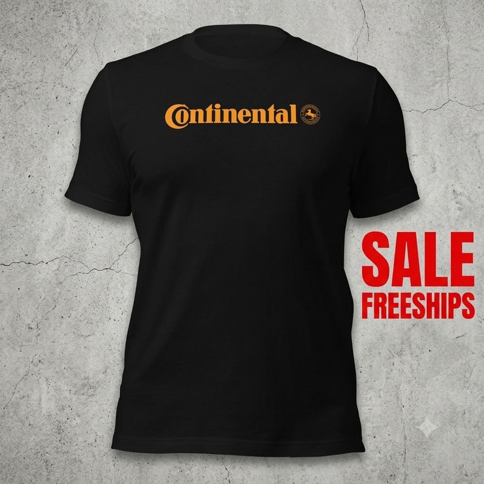 CONTINENTAL TIRE Unisex t-shirt Black & Navy Size S-5XL FREESHIPS
