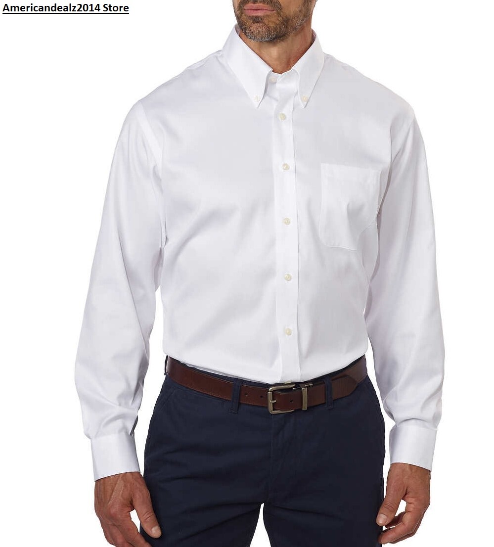 Kirkland Signature Men’s Traditional Fit Dress Shirt – Choose Sleeve Length