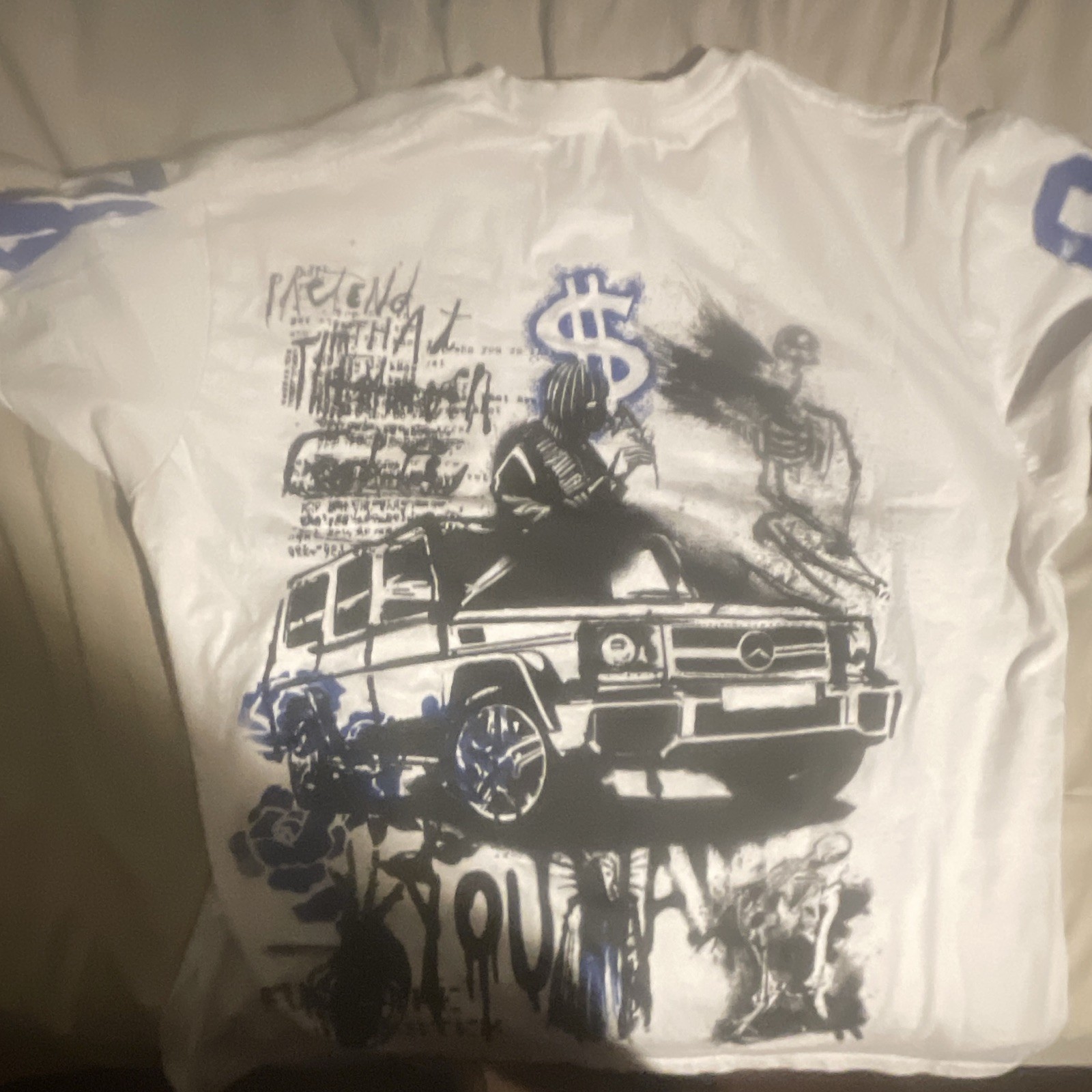 Rockstar Original Men’s XL White Crew Neck Short Sleeve Graphic Print T-Shirt