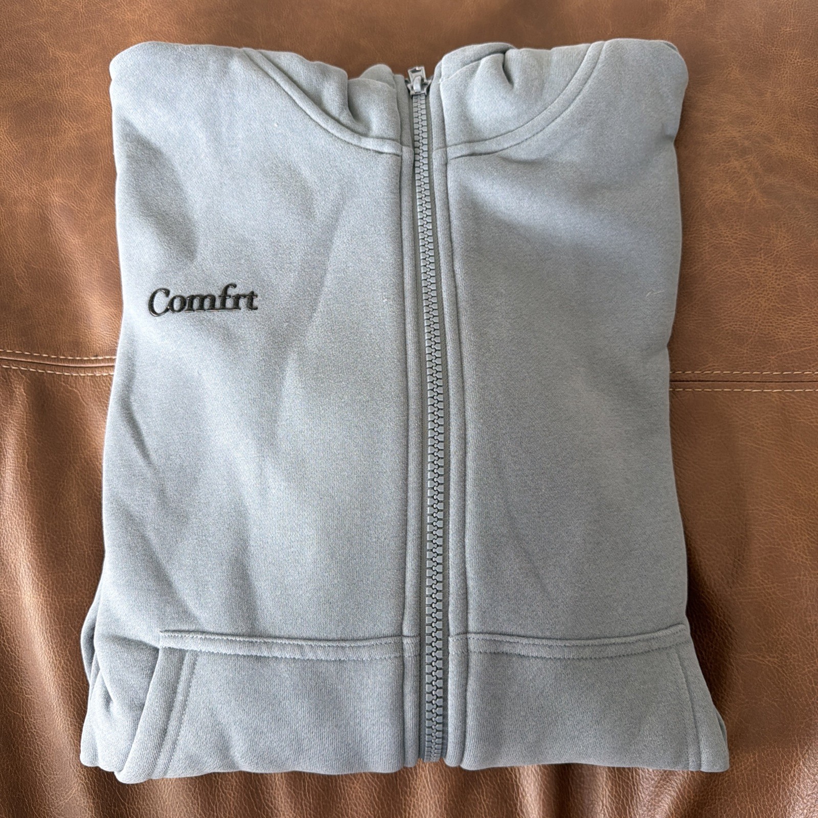 Comfrt Cloud Full Zip Hoodie Blue Willow XXS Long Sleeve Unisex