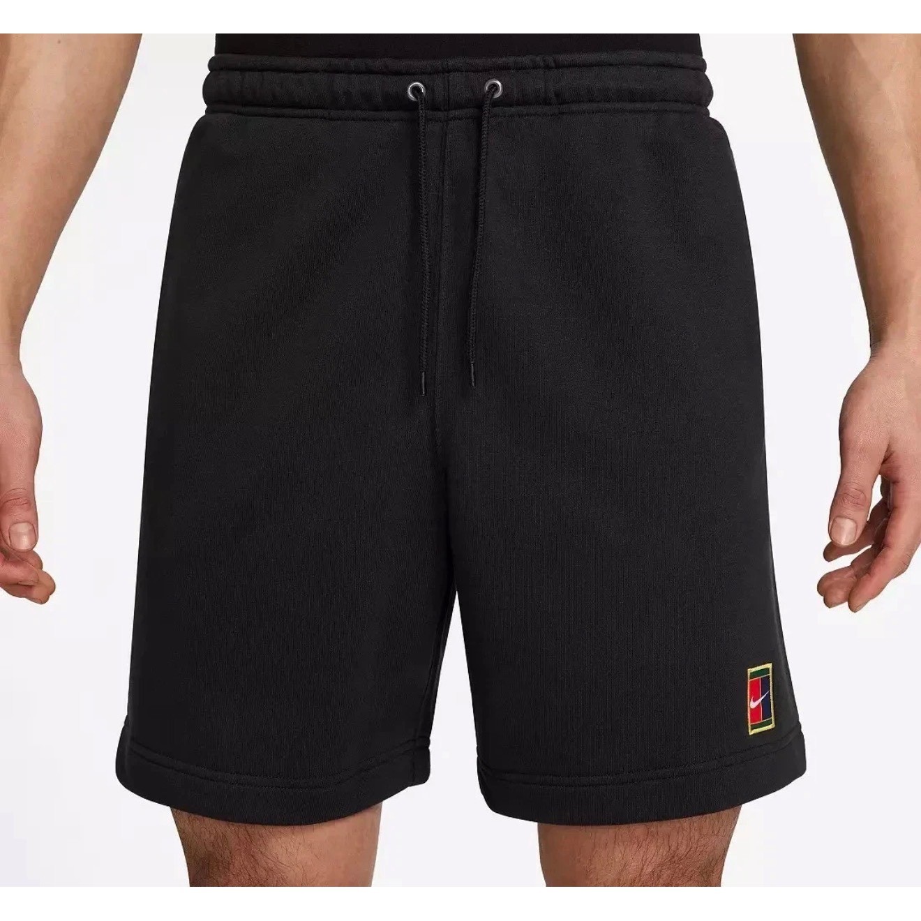 Nike Men’s NikeCourt Heritage Dri-FIT Tennis Shorts Black Large HM6768-010 NWT