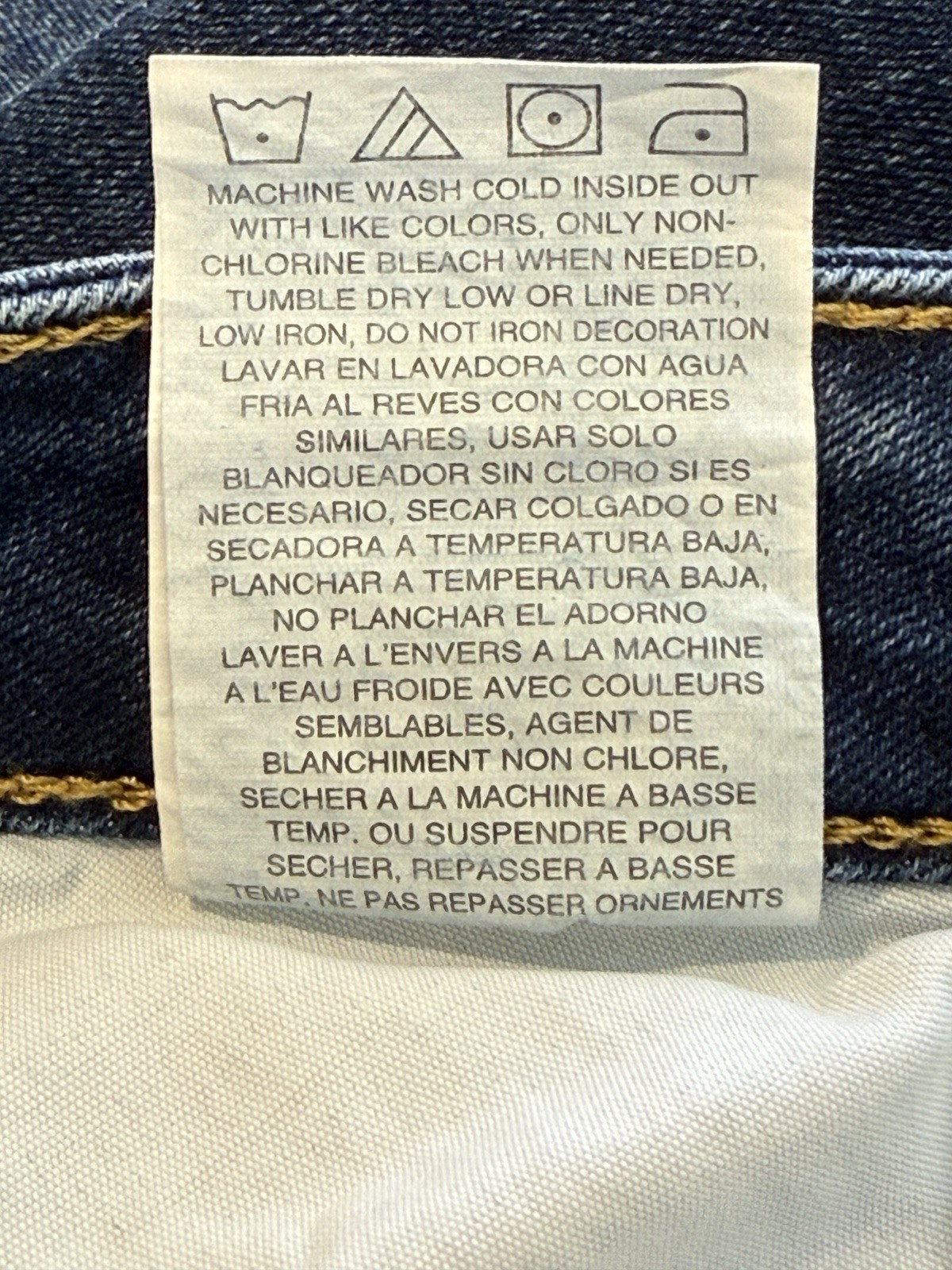 Wrangler High Rise True Straight Blue Jeans 34L