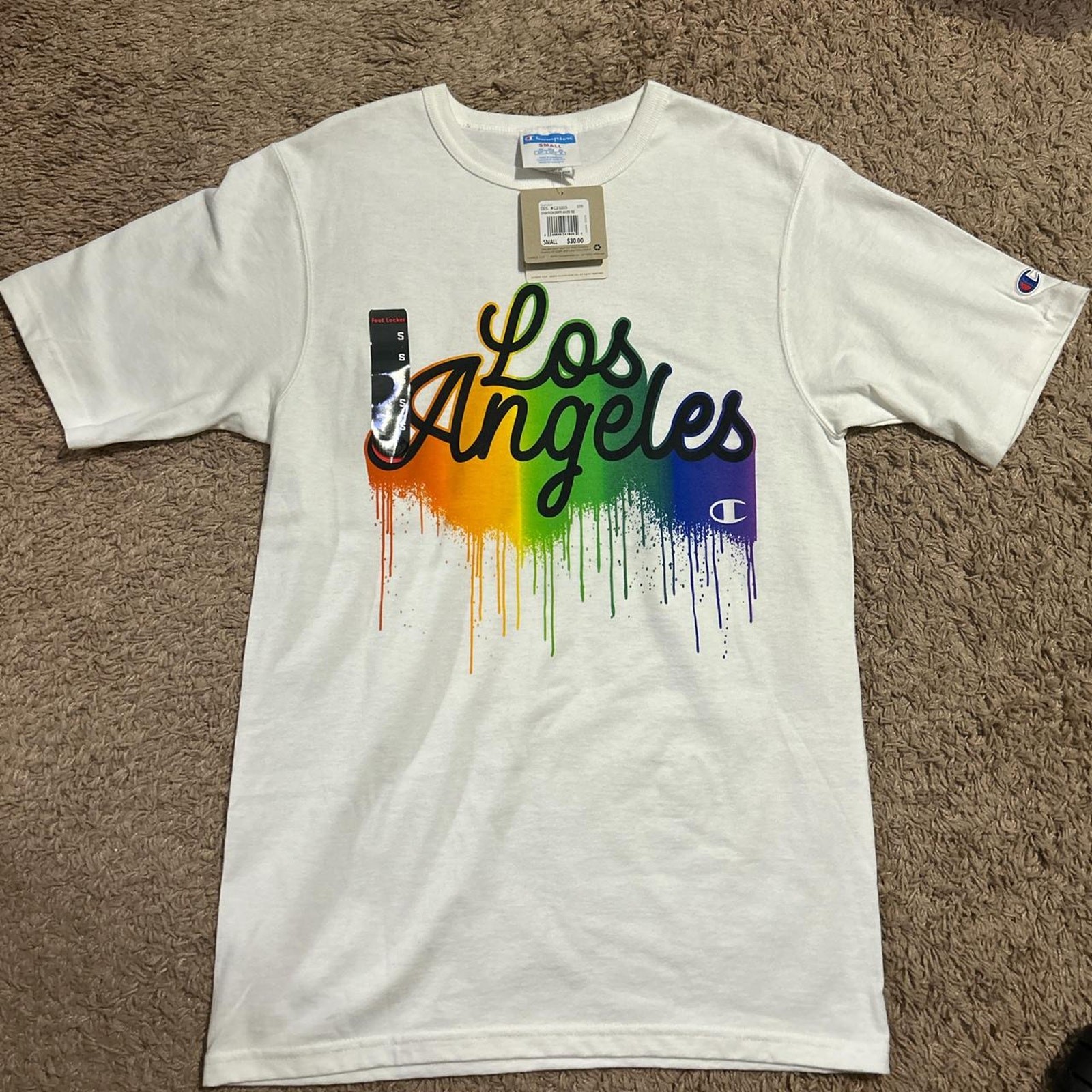 Champion Los Angeles Graphic Tee NWT White Mens Size S