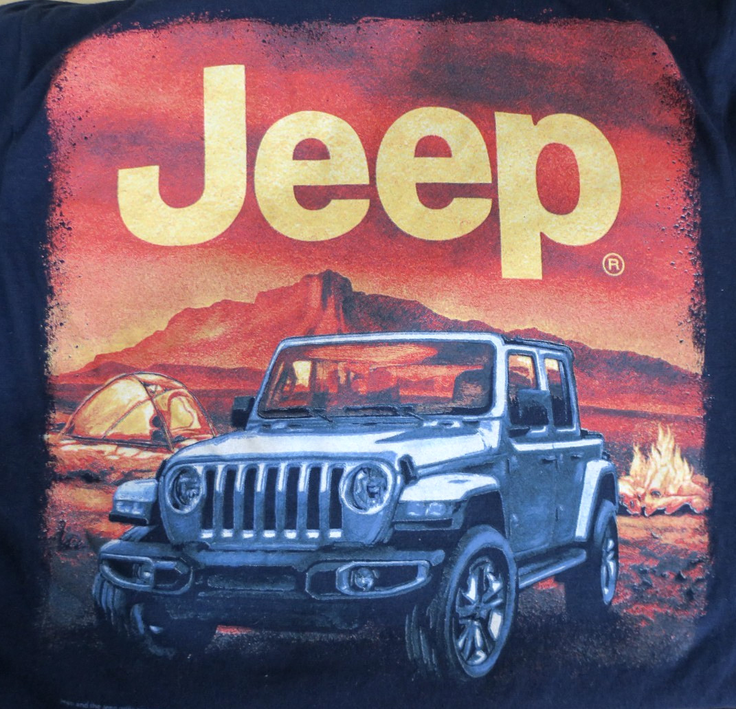 Jedco for Jeep Southwest Camping Desert Cotton T-Shirt Small