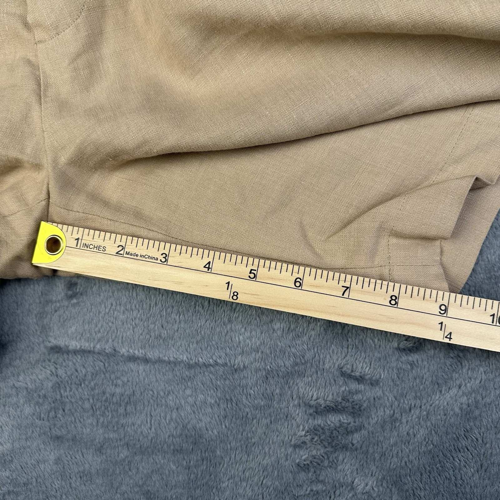 Jos A Bank Men’s 100% Linen Dress Shorts 44 Beige Pleated Chino Travelers Collec
