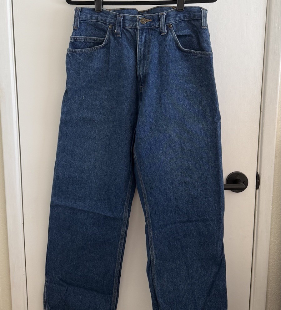 Ben Davis Carpenter Jeans Washed Indigo Denim Workwear Utility Pants Men’s 34×30
