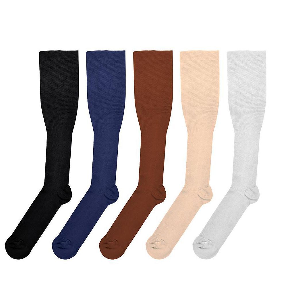 3Pairs- Copper Compression Socks 20-30mmHg Graduated Support Mens Womens S-XXL