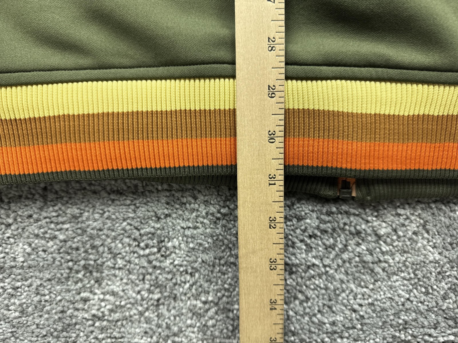 Enyce Track Jacket Mens 3XL Green Full Zip Pockets Contrasting Trim Vietnam
