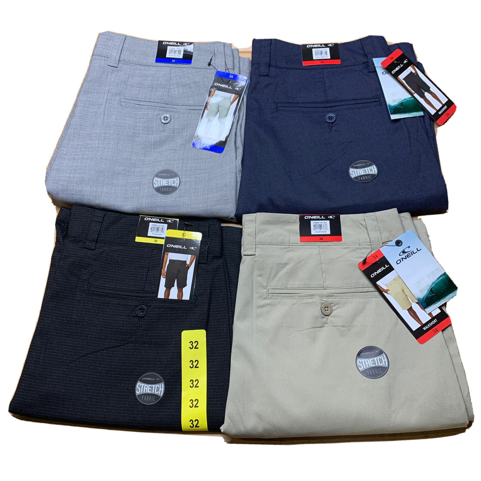NEW! ONeill Men’s Walk Shorts VARIETY Sizes & Colors