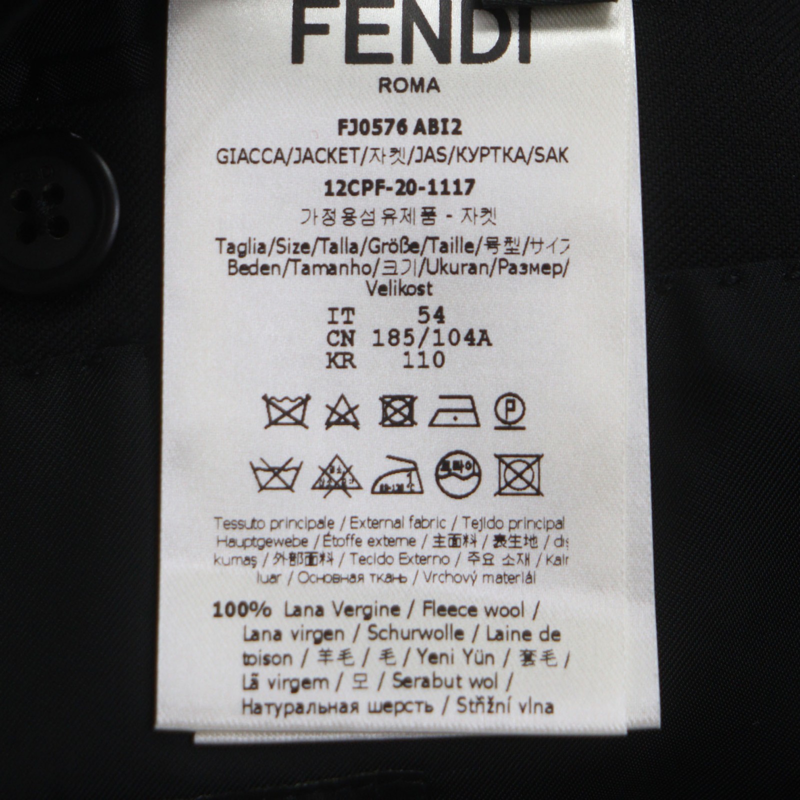 Fendi Wool Jacket – DUTY FREE