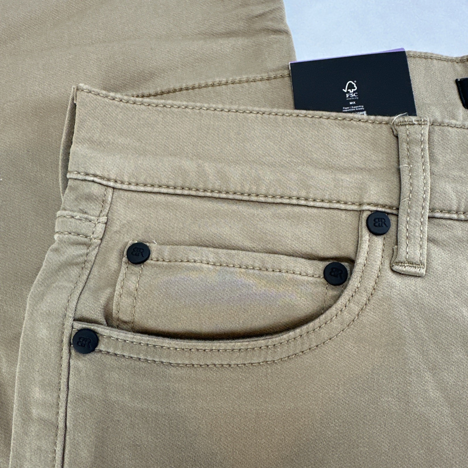 BANANA REPUBLIC Mens Slim Fit Tan 5 Pocket Pants Size 30×30 Slight Stretch NWT