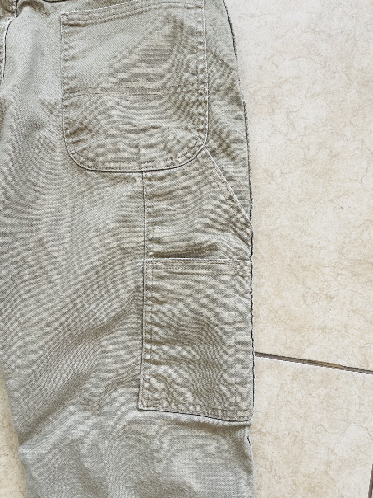 Wrangler 1094LXWCK Carpenter Pants Men’s (30×30) Tan Work Utility Denim Beige
