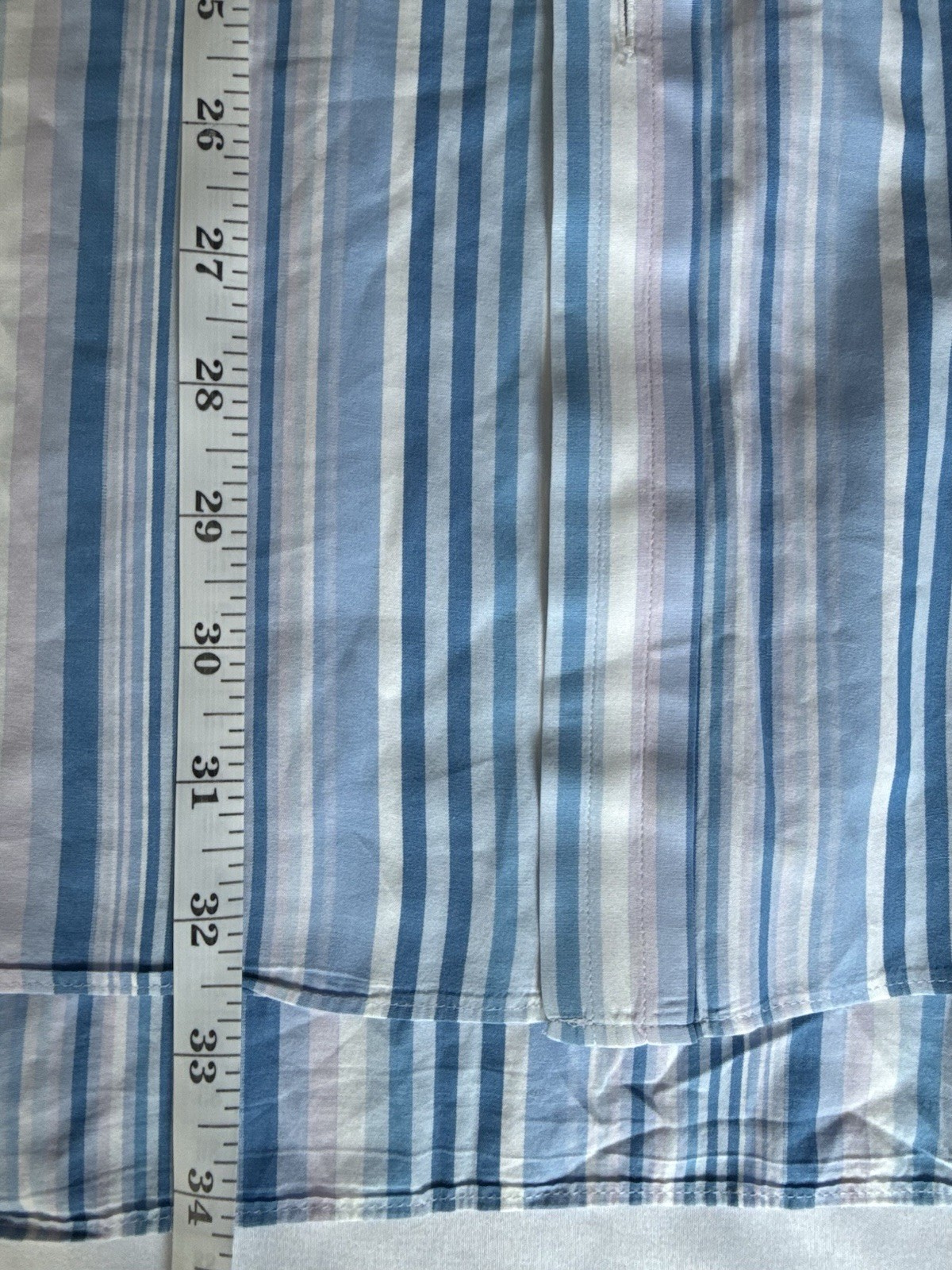 Thomas Pink Blue/White Striped Men’s Dress Shirt 17.5 37 100% Cotton