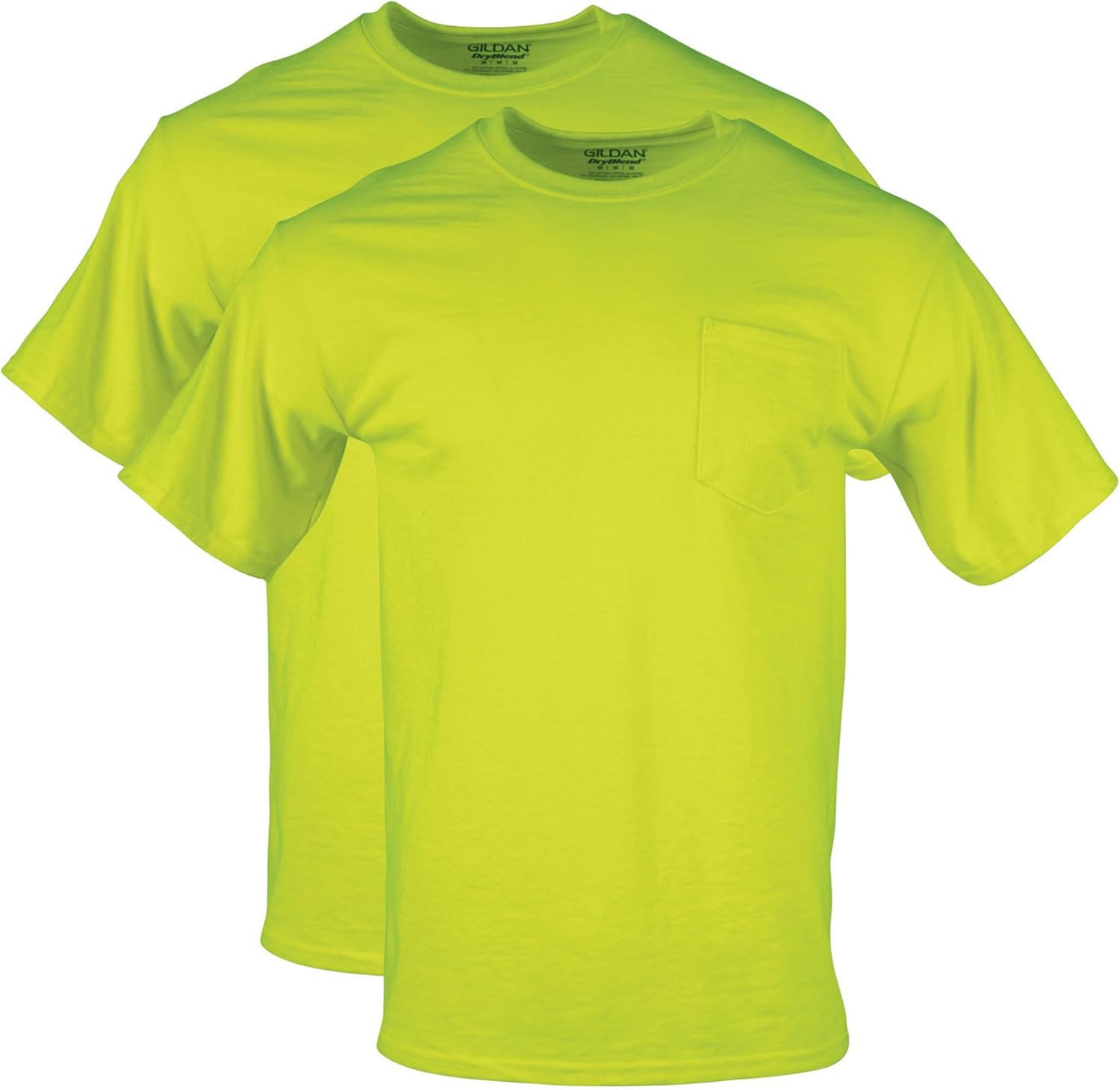 Gildan Adult DryBlend Workwear T-Shirts with Pocket, 2-Pack Many Sizes & Colors
