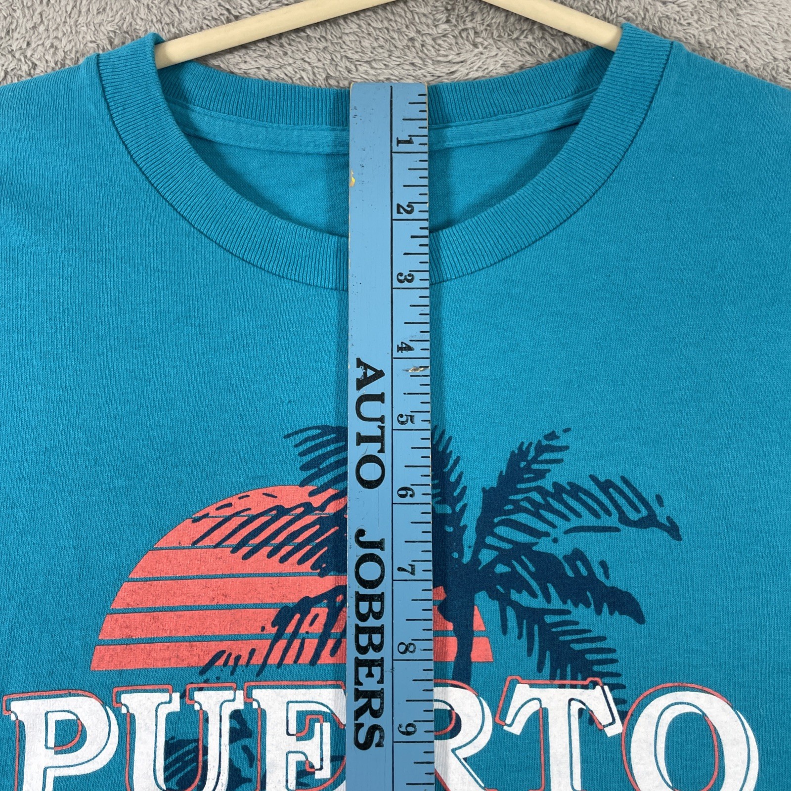 Puerto Plaza Dominican Republic Shirt Adult Large Blue Graphic Tee NCL READ