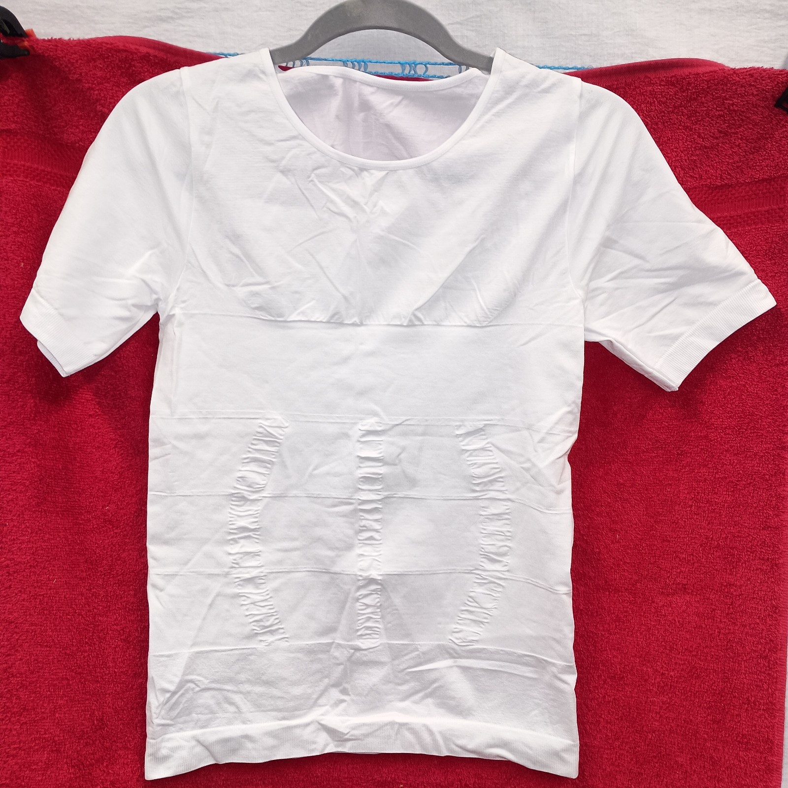Odoland Men’s Body Shapewear White Large 90% Nylon 10% Spandex