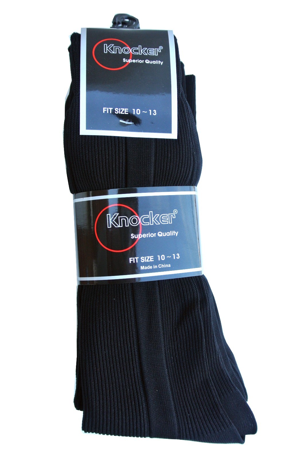 6 ,12 pairs Lot Knocker Men’s Solid BLACK Dress Socks Size 10-13