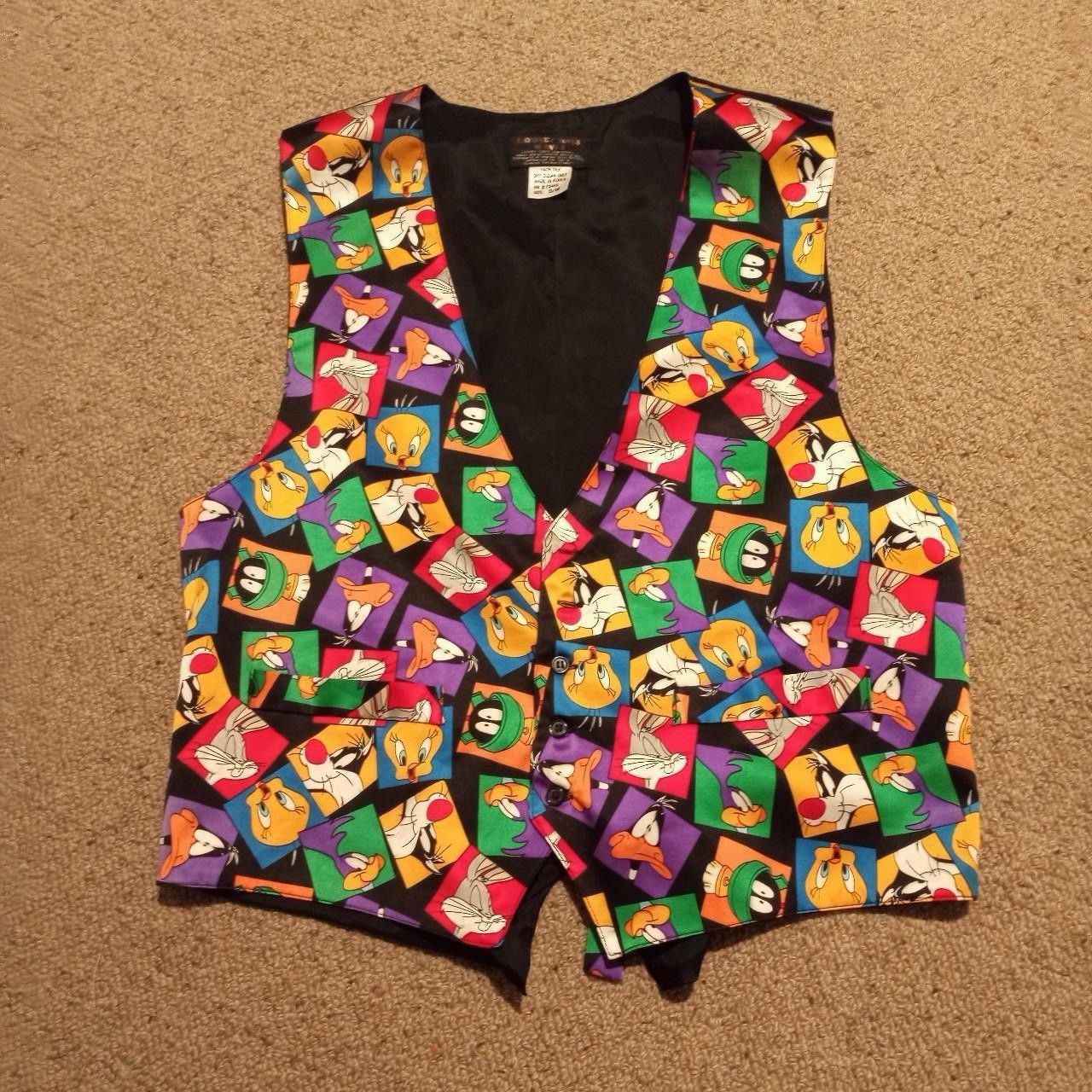 Lot Of 3 Vintage 90’s Looney Tunes Colorado Rockies Denver Broncos Vest