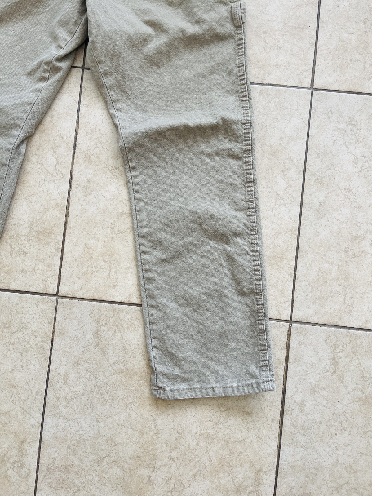 Wrangler 1094LXWCK Carpenter Pants Men’s (30×30) Tan Work Utility Denim Beige
