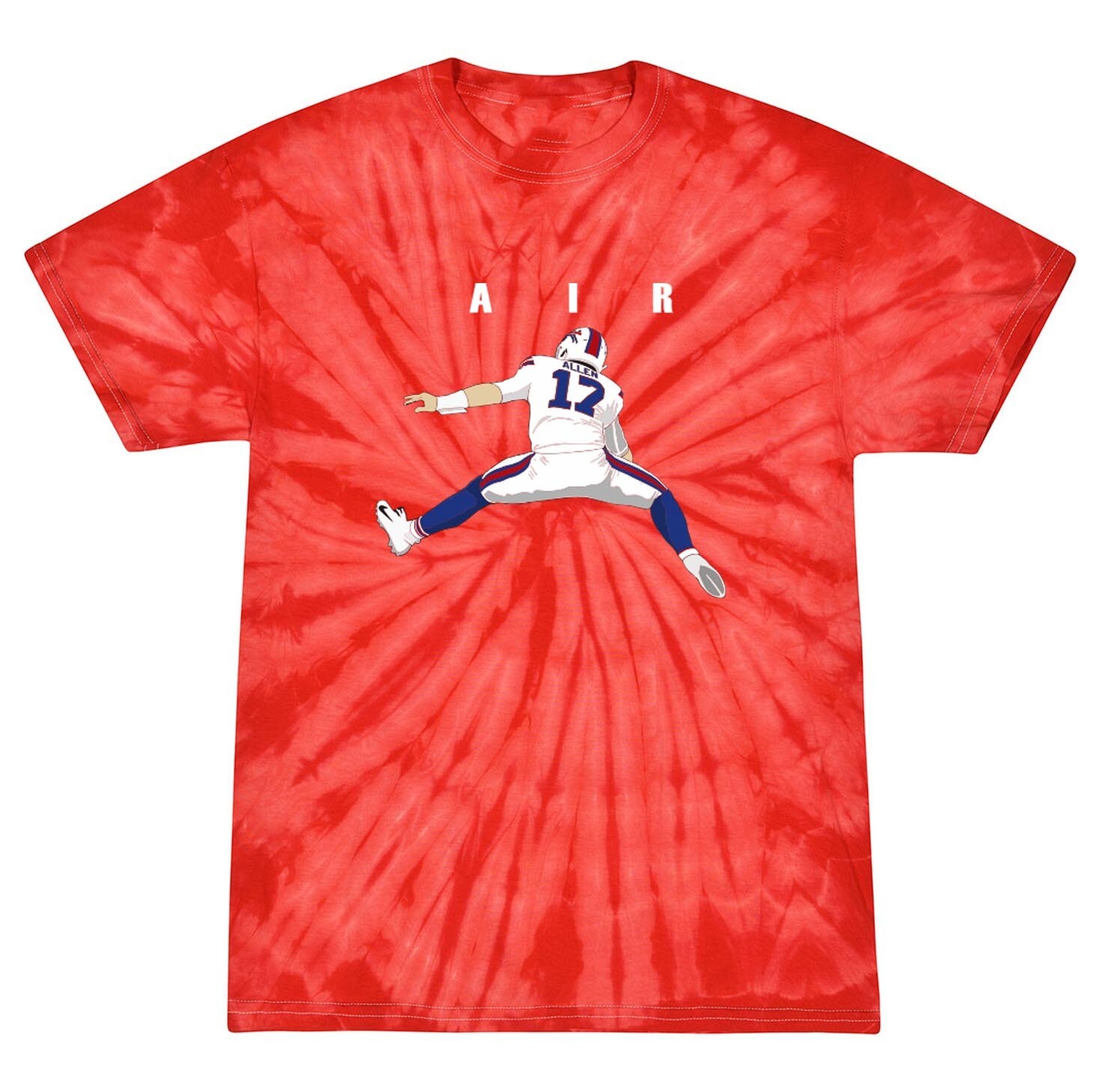 Josh Allen Air Jersey TIE DYE Shirt T-Shirt
