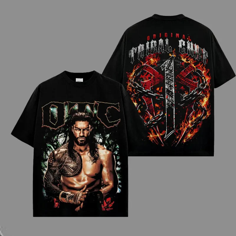 Roman Reigns “The Tribal Chief” v3 WWE Legend Premium Wrestling T Shirt 100% Cot