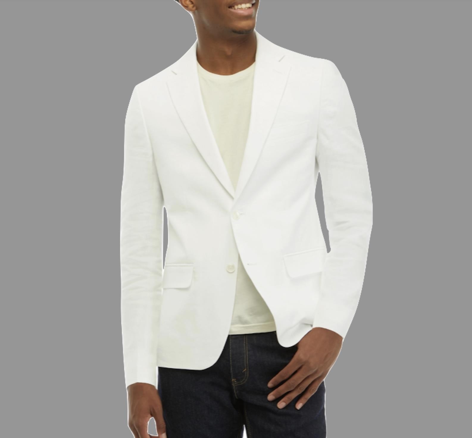 Tommy Hilfiger Men Modern-Fit Linen Sport Coat Suit Jacket 46 S CNRA1AGK0002