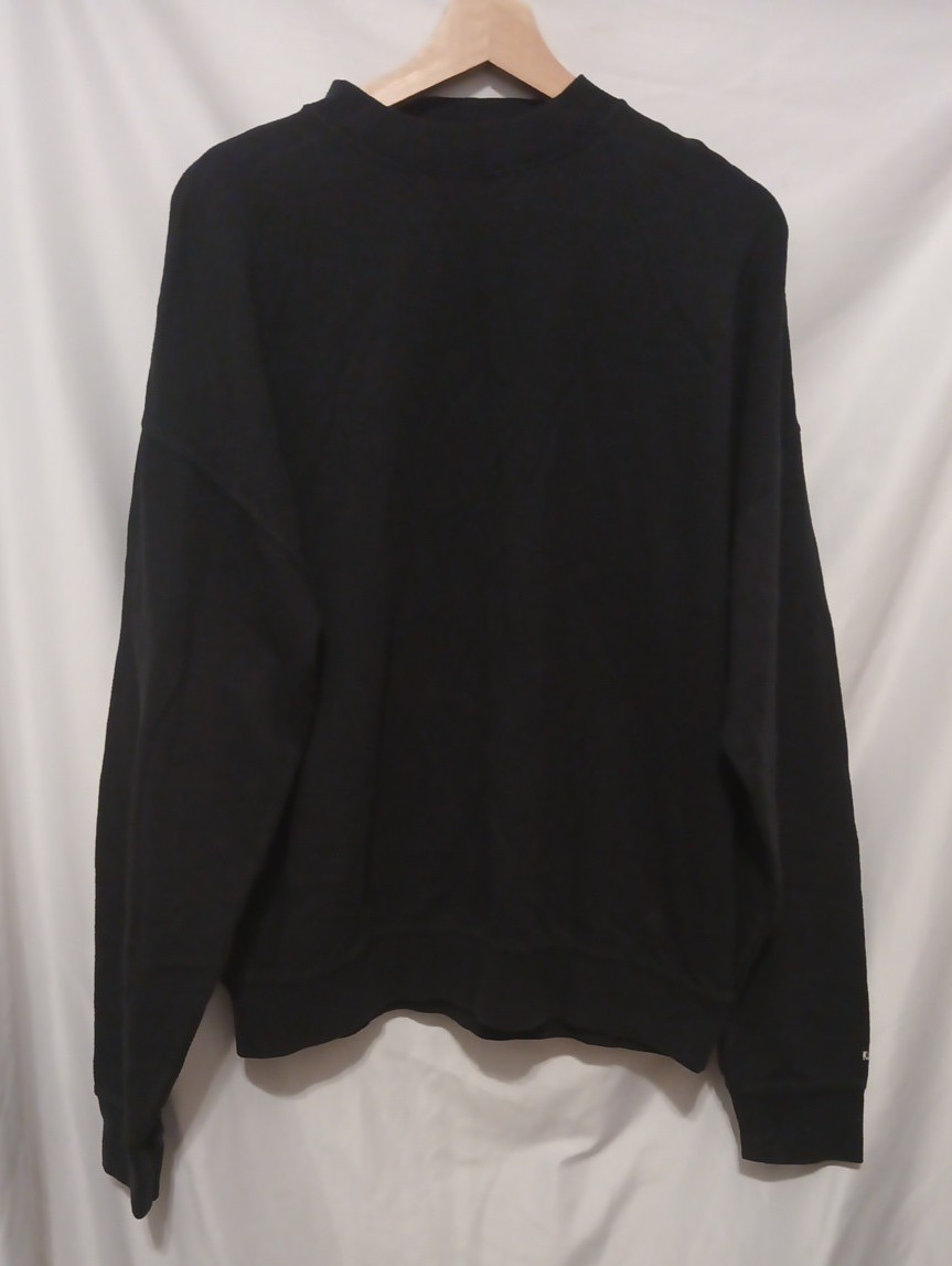 Kuwalla Tee Sweatshirt Men Small Washed Black Crewneck Pullover