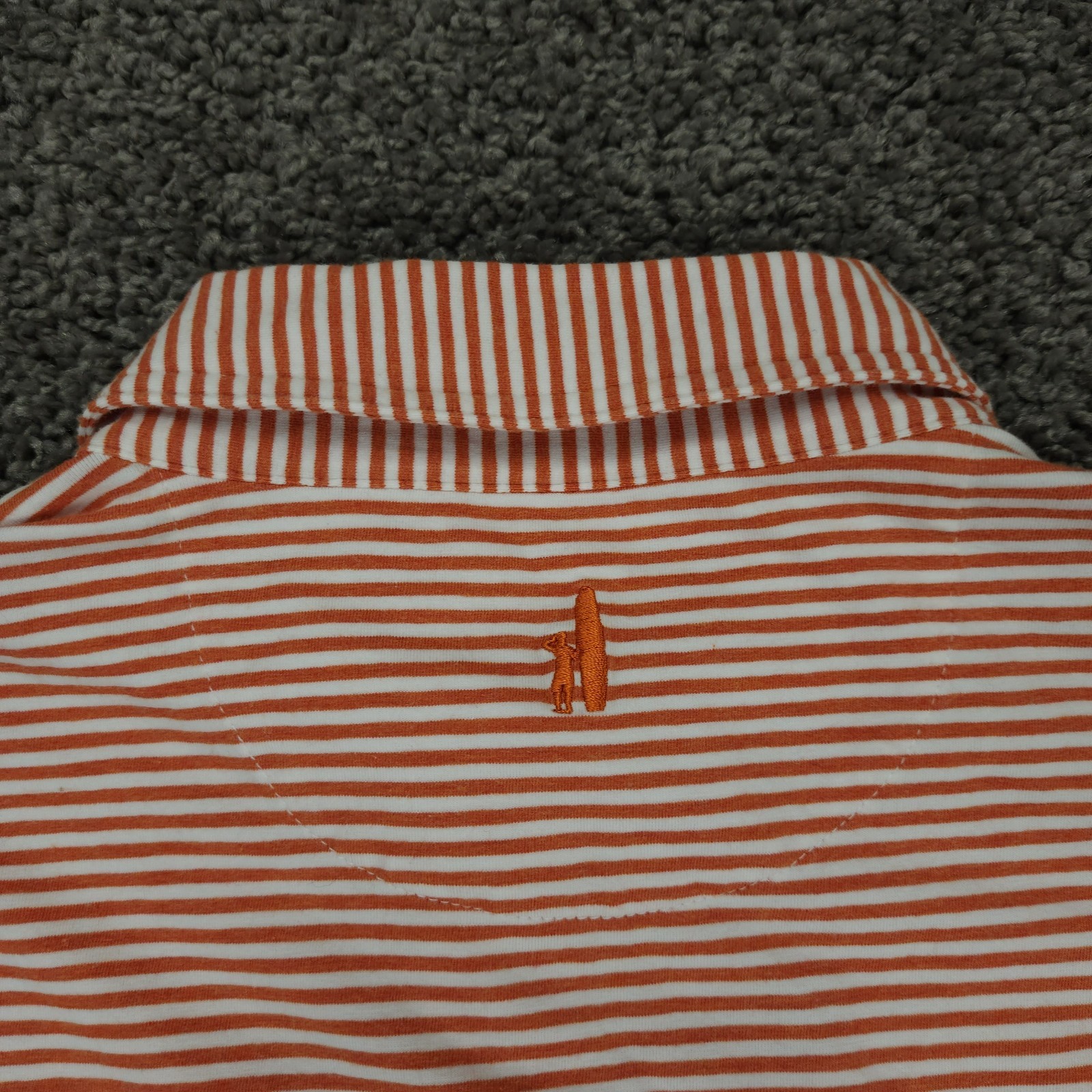 Texas Longhorns Shirt Mens Large Burnt Orange Johnnie O Polo Hangin Out Golf