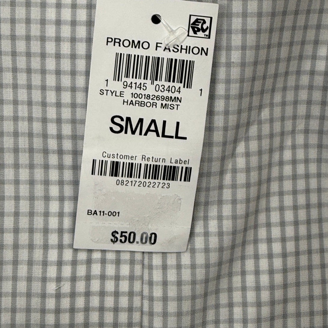 Club Room Men’s Regular Fit Solid Dress Shirt, Harbor mist Small $50