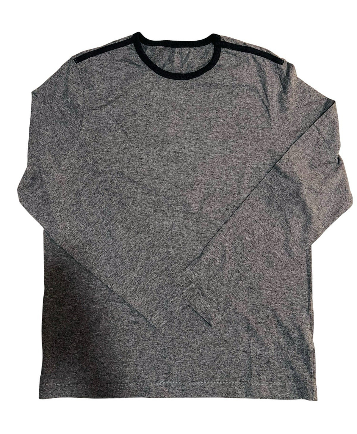 Axcess Claiborne Men’s Gray Long Sleeve T-Shirt Crew Neck 100% Cotton NWT Size M